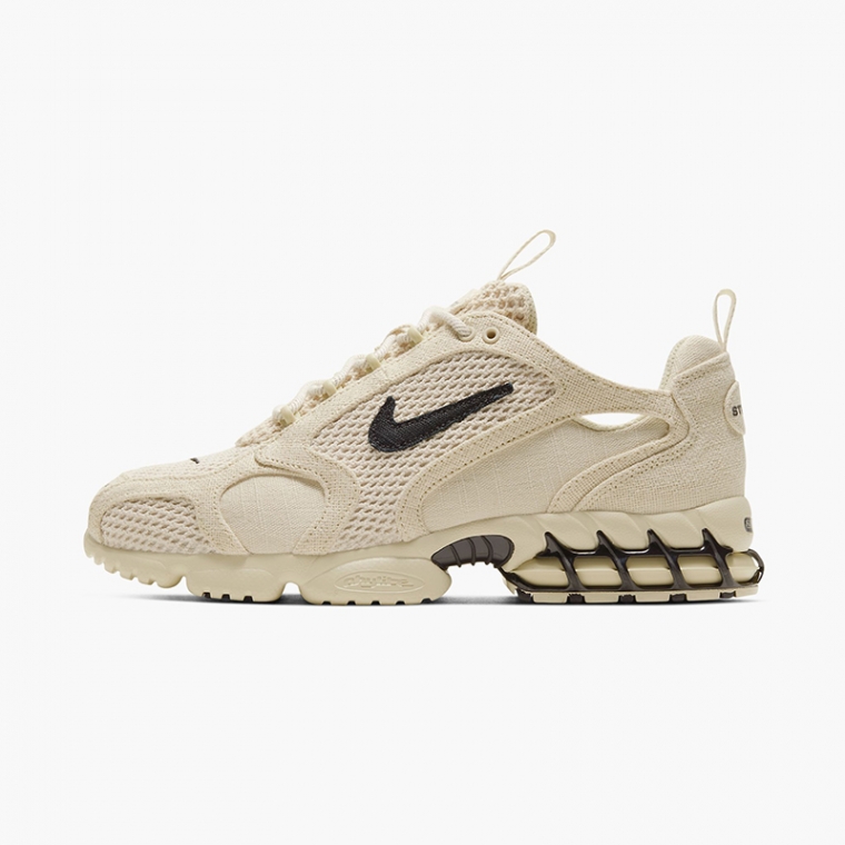 AIR ZOOM SPIRIDON CAGED Stussy - Fossil