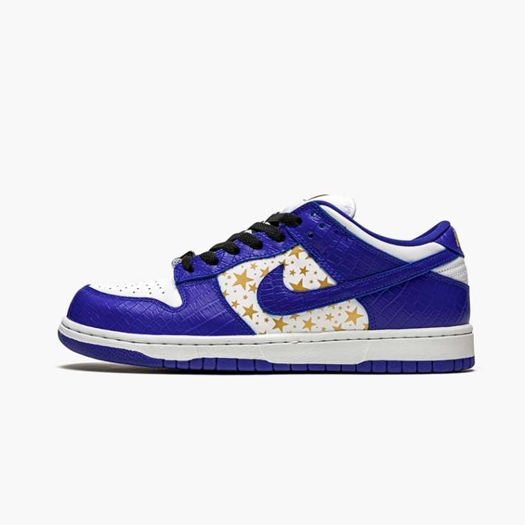 SB DUNK LOW Supreme - Stars - BLUE