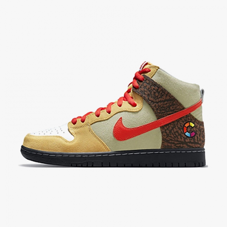 Nike SB Dunk High x Color Skates "kebab and Destoy"