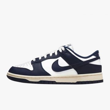 DUNK LOW "Midnight Navy and White"