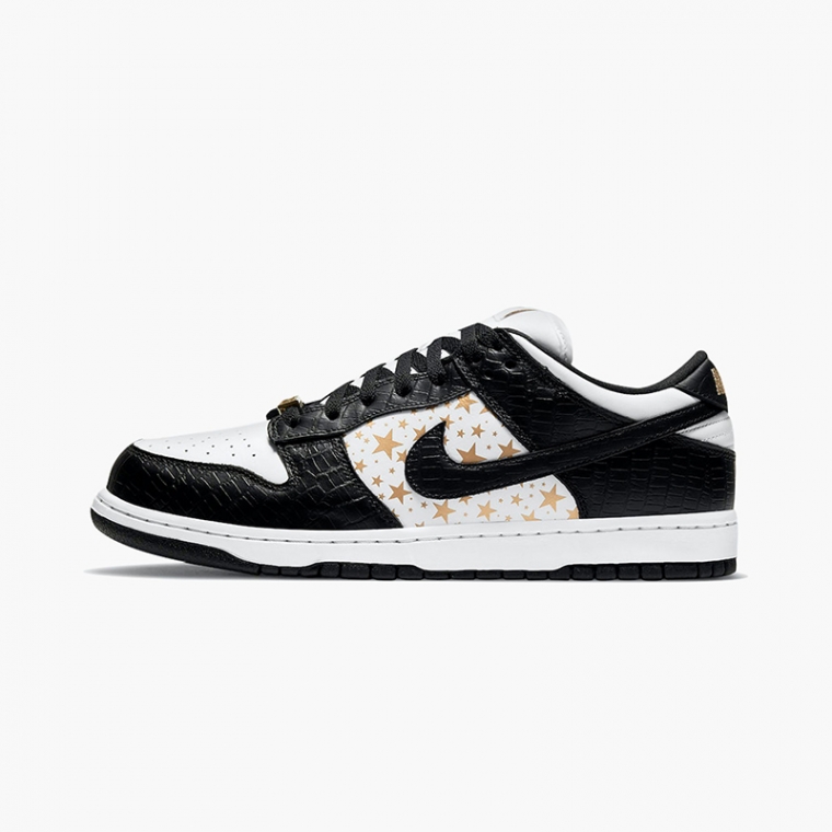 SB DUNK LOW Supreme - Stars - Black